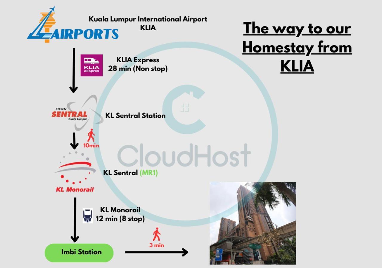 Apartment Berjaya Time Square At Bukit Bintang Next To Monorail Station By Cloud Host